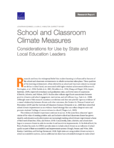 School Climate & Classroom Measures Report