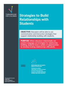 Toolkit for Building Relationships with Students