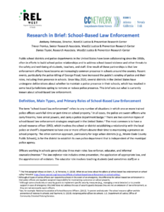 School-Based Law Enforcement Research Brief