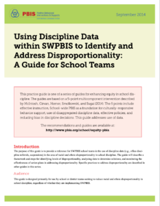 Using Discipline Data to Address Disproportionality