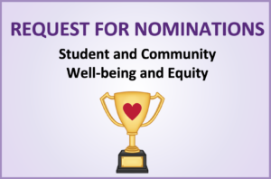 Well-Being and Equity Award